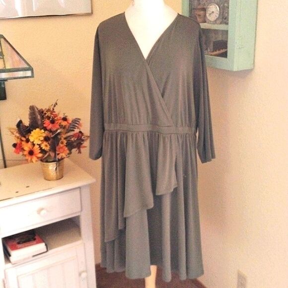 Torrid Soft Draped Dress - Picture 2 of 13